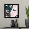 imageThe Novogratz Palm Blush III White Framed Art Print 15quotx15quotx1quotBlack Frame