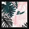 imageThe Novogratz Palm Blush III White Framed Art Print 15quotx15quotx1quotBlack Frame