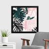 imageThe Novogratz Palm Blush III White Framed Art Print 15quotx15quotx1quotBlack Frame