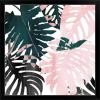 imageThe Novogratz Palm Blush III White Framed Art Print 15quotx15quotx1quotBlack Frame