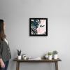 imageThe Novogratz Palm Blush III White Framed Art Print 15quotx15quotx1quotBlack Frame