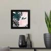 imageThe Novogratz Palm Blush III White Framed Art Print 15quotx15quotx1quotBlack Frame
