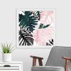 imageThe Novogratz Palm Blush III White Framed Art Print 15quotx15quotx1quotWhite Frame