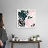 imageThe Novogratz Palm Blush III White Framed Art Print 15quotx15quotx1quotWhite Frame