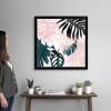 imageThe Novogratz Palm Blush IV White Framed Art Print 15quotx15quotx1quotBlack Frame