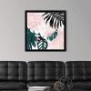 imageThe Novogratz Palm Blush IV White Framed Art Print 15quotx15quotx1quotBlack Frame