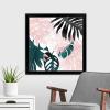 imageThe Novogratz Palm Blush IV White Framed Art Print 15quotx15quotx1quotBlack Frame