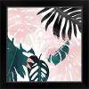 imageThe Novogratz Palm Blush IV White Framed Art Print 15quotx15quotx1quotBlack Frame