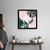 imageThe Novogratz Palm Blush IV White Framed Art Print 15quotx15quotx1quotBlack Frame