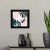 imageThe Novogratz Palm Blush IV White Framed Art Print 15quotx15quotx1quotBlack Frame