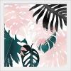 imageThe Novogratz Palm Blush IV White Framed Art Print 15quotx15quotx1quotWhite Frame