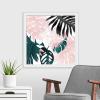 imageThe Novogratz Palm Blush IV White Framed Art Print 15quotx15quotx1quotWhite Frame