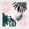 imageThe Novogratz Palm Blush IV White Framed Art Print 15quotx15quotx1quotWhite Frame