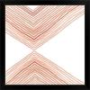 imageThe Novogratz Peach Arrow I White Framed Art Print 15quotx15quotx1quotBlack Frame