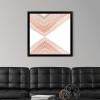 imageThe Novogratz Peach Arrow I White Framed Art Print 15quotx15quotx1quotBlack Frame