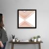 imageThe Novogratz Peach Arrow I White Framed Art Print 15quotx15quotx1quotBlack Frame