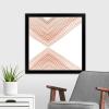 imageThe Novogratz Peach Arrow I White Framed Art Print 15quotx15quotx1quotBlack Frame