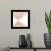 imageThe Novogratz Peach Arrow I White Framed Art Print 15quotx15quotx1quotBlack Frame
