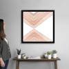imageThe Novogratz Peach Arrow I White Framed Art Print 15quotx15quotx1quotBlack Frame