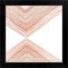 imageThe Novogratz Peach Arrow I White Framed Art Print 15quotx15quotx1quotBlack Frame