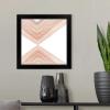 imageThe Novogratz Peach Arrow I White Framed Art Print 15quotx15quotx1quotBlack Frame