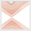 imageThe Novogratz Peach Arrow I White Framed Art Print 15quotx15quotx1quotWhite Frame