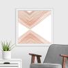 imageThe Novogratz Peach Arrow I White Framed Art Print 15quotx15quotx1quotWhite Frame