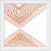 imageThe Novogratz Peach Arrow I White Framed Art Print 15quotx15quotx1quotWhite Frame