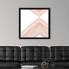 imageThe Novogratz Peach Arrow II White Framed Art Print 15quotx15quotx1quotBlack Frame