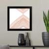 imageThe Novogratz Peach Arrow II White Framed Art Print 15quotx15quotx1quotBlack Frame