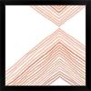 imageThe Novogratz Peach Arrow II White Framed Art Print 15quotx15quotx1quotBlack Frame