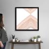 imageThe Novogratz Peach Arrow II White Framed Art Print 15quotx15quotx1quotBlack Frame