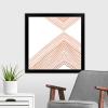 imageThe Novogratz Peach Arrow II White Framed Art Print 15quotx15quotx1quotBlack Frame