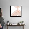 imageThe Novogratz Peach Arrow II White Framed Art Print 15quotx15quotx1quotBlack Frame
