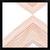 imageThe Novogratz Peach Arrow II White Framed Art Print 15quotx15quotx1quotBlack Frame