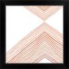 imageThe Novogratz Peach Arrow II White Framed Art Print 15quotx15quotx1quotBlack Frame