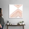imageThe Novogratz Peach Arrow II White Framed Art Print 15quotx15quotx1quotWhite Frame
