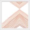 imageThe Novogratz Peach Arrow II White Framed Art Print 15quotx15quotx1quotWhite Frame