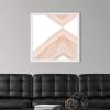 imageThe Novogratz Peach Arrow II White Framed Art Print 15quotx15quotx1quotWhite Frame