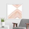 imageThe Novogratz Peach Arrow II White Framed Art Print 15quotx15quotx1quotWhite Frame