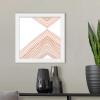 imageThe Novogratz Peach Arrow II White Framed Art Print 15quotx15quotx1quotWhite Frame