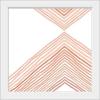 imageThe Novogratz Peach Arrow II White Framed Art Print 15quotx15quotx1quotWhite Frame