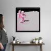 imageThe Novogratz Spaceman I White Framed Art Print 15quotx15quotx1quotBlack Frame