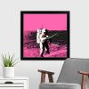 imageThe Novogratz Spaceman III White Framed Art Print 15quotx15quotx1quotBlack Frame