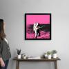 imageThe Novogratz Spaceman III White Framed Art Print 15quotx15quotx1quotBlack Frame