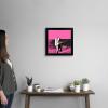 imageThe Novogratz Spaceman III White Framed Art Print 15quotx15quotx1quotBlack Frame