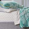 imageVintage Stripe 144 Thread Count Machine Washable Fun Soft Cozy Geometric Lightweight Cotton Percale Printed Easy Care Bed Sheet Sheet Set Waverly White Twin XLWhite