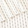 imageVintage Stripe 144 Thread Count Machine Washable Fun Soft Cozy Geometric Lightweight Cotton Percale Printed Easy Care Bed Sheet Sheet Set Waverly White Twin XLWhite