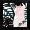 imageThe Novogratz Palm Blush I White Framed Art Print 15quotx15quotx1quotBlack Frame