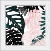 imageThe Novogratz Palm Blush I White Framed Art Print 15quotx15quotx1quotWhite Frame